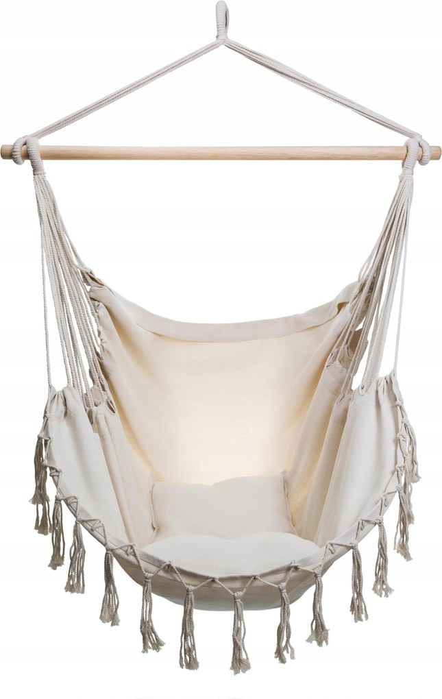 Függő Szék Brazil Hintaágy 150KG Fehér