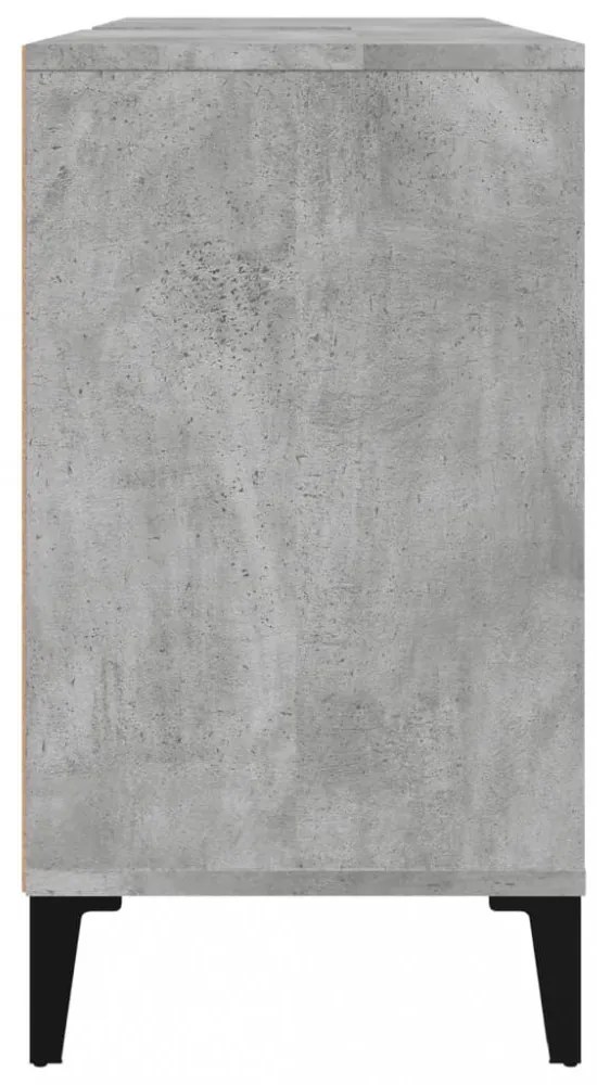 vidaXL betonszürke szerelt fa mosdószekrény 80 x 33 x 60 cm