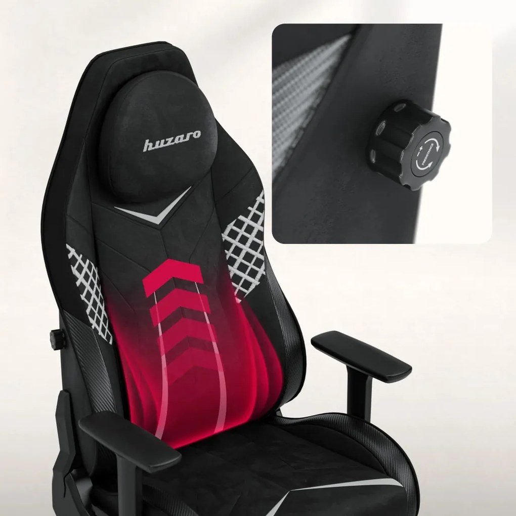 Ultra Gravity, Game szék, ergonomikus, velúr, carbon black