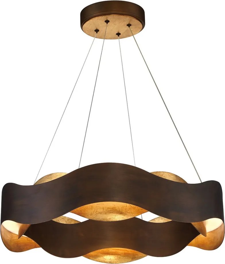 Quintiesse Vaughan QN-VAUGHAN-P-M-BRZ-GD Függőlámpa 1x80W/LED 3000K 1302M IP20