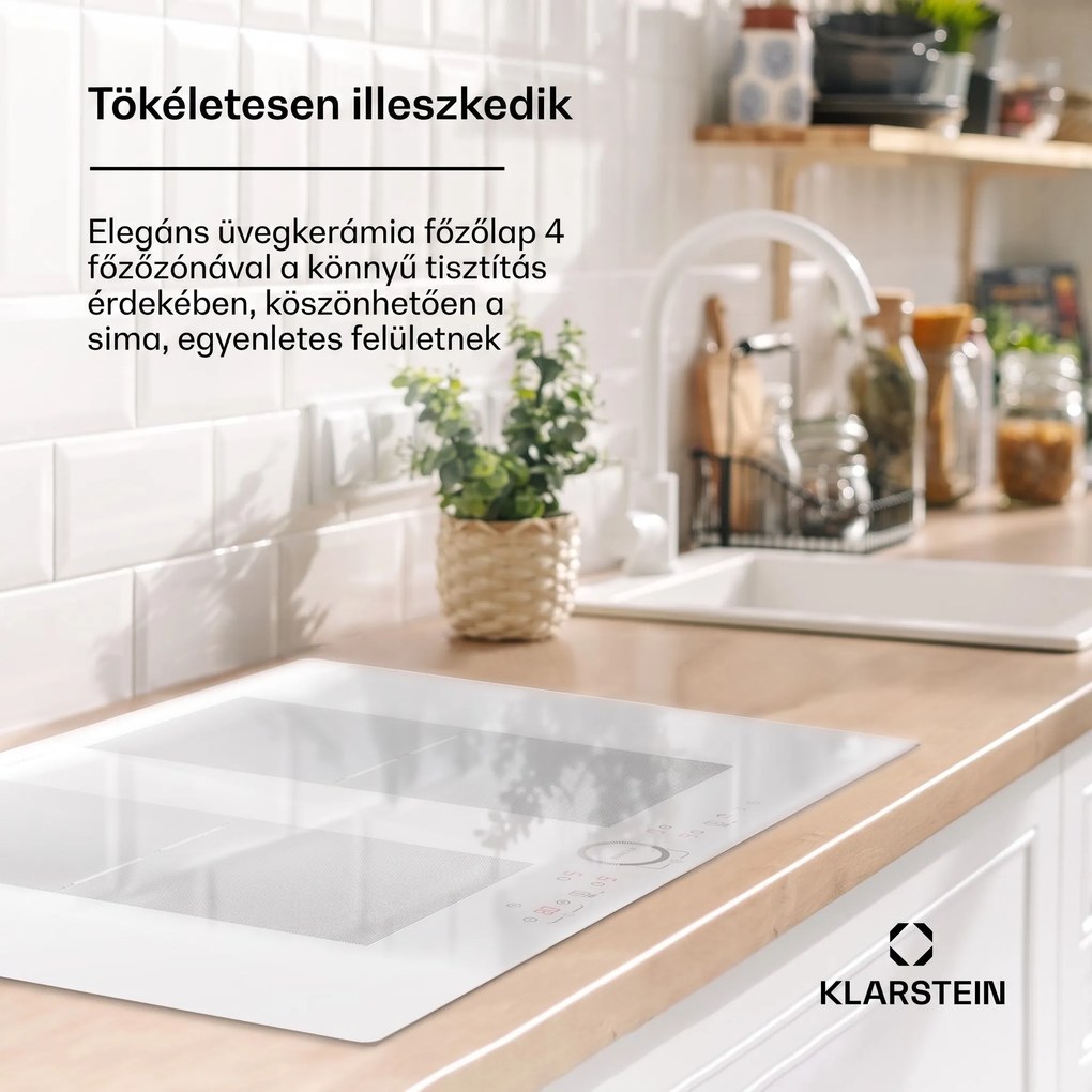 Klarstein Delicatessa 77 Flex beépíthető indukciós főzőlap 4 zóna 7000 W