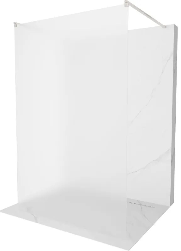 Mexen Kioto, Walk-In zuhany paraván 110 x 200 cm, 8 mm-es matt üveg, csiszolt acél profil, 800-110-002-97-30