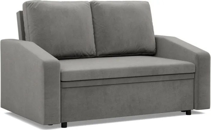 Zeus kanapé, bársony, hab töltet, döntött kartámasz, világosszürke