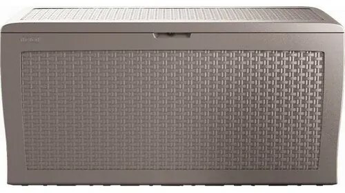 Keter Samoa Rattan kerti tárolódoboz, cappuccino 270 l, 117 x 57 x 45 cm