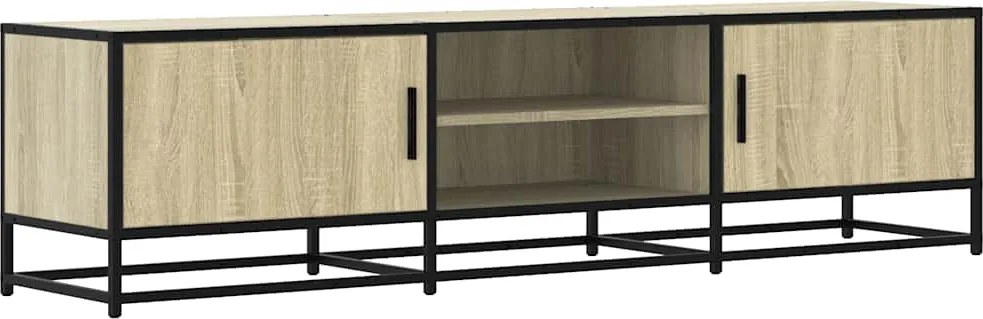 vidaXL sonoma tölgy színű szerelt fa és fém TV-szekrény 160x35x41 cm