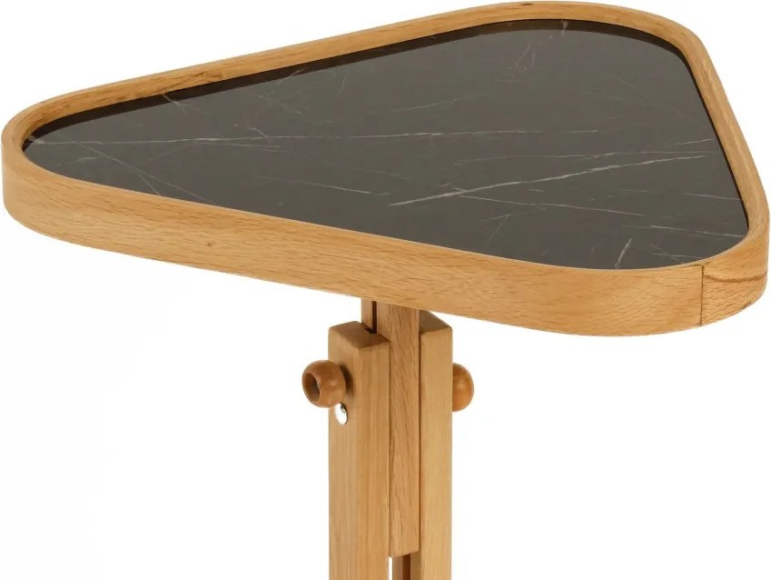 Opus Ucgen 46 - Oak, Black Marble