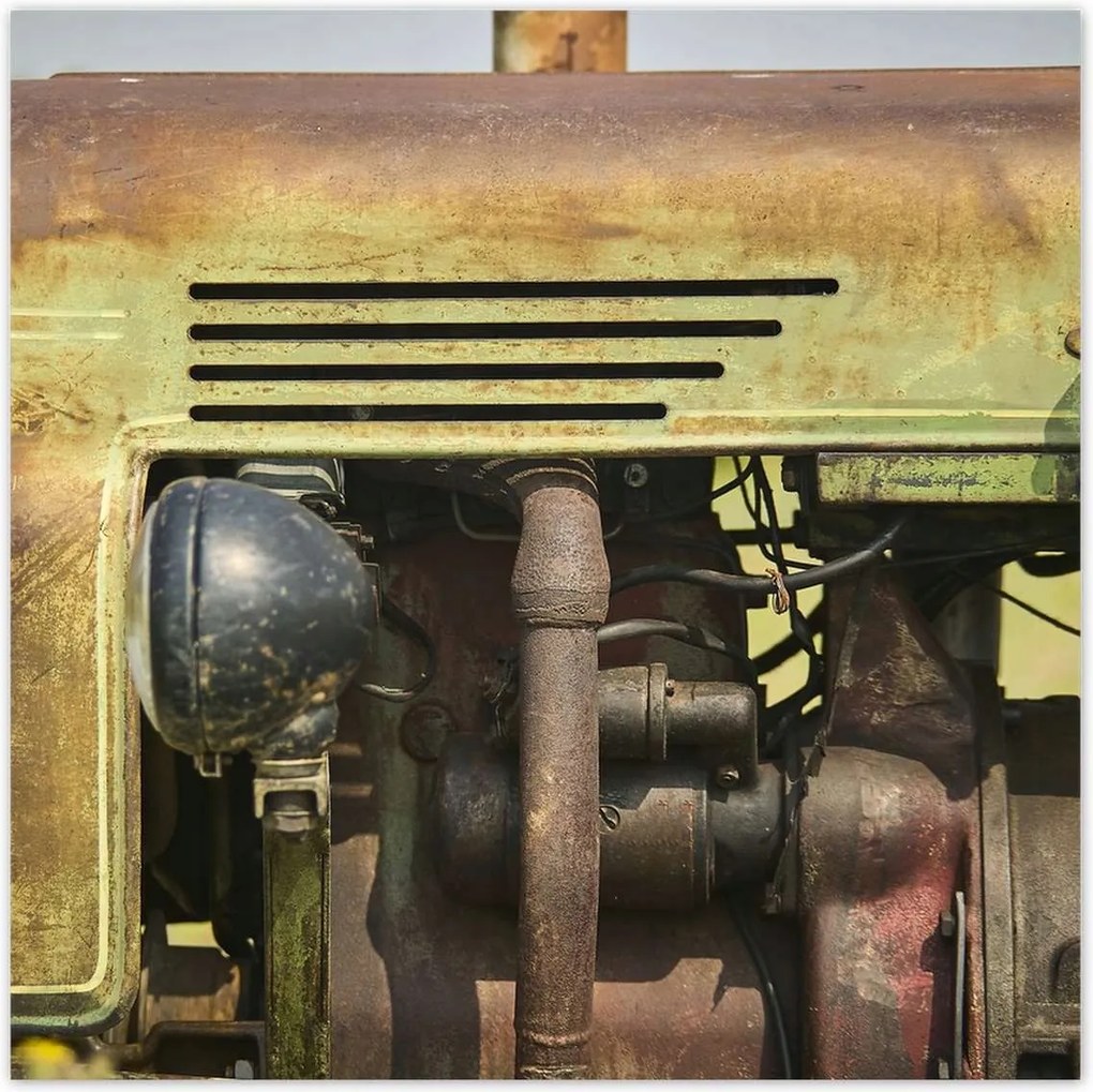 Poszterek 100x100 Antik traktormotor