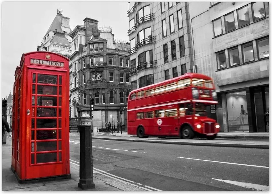 Poszterek A4 Szint Piros busz