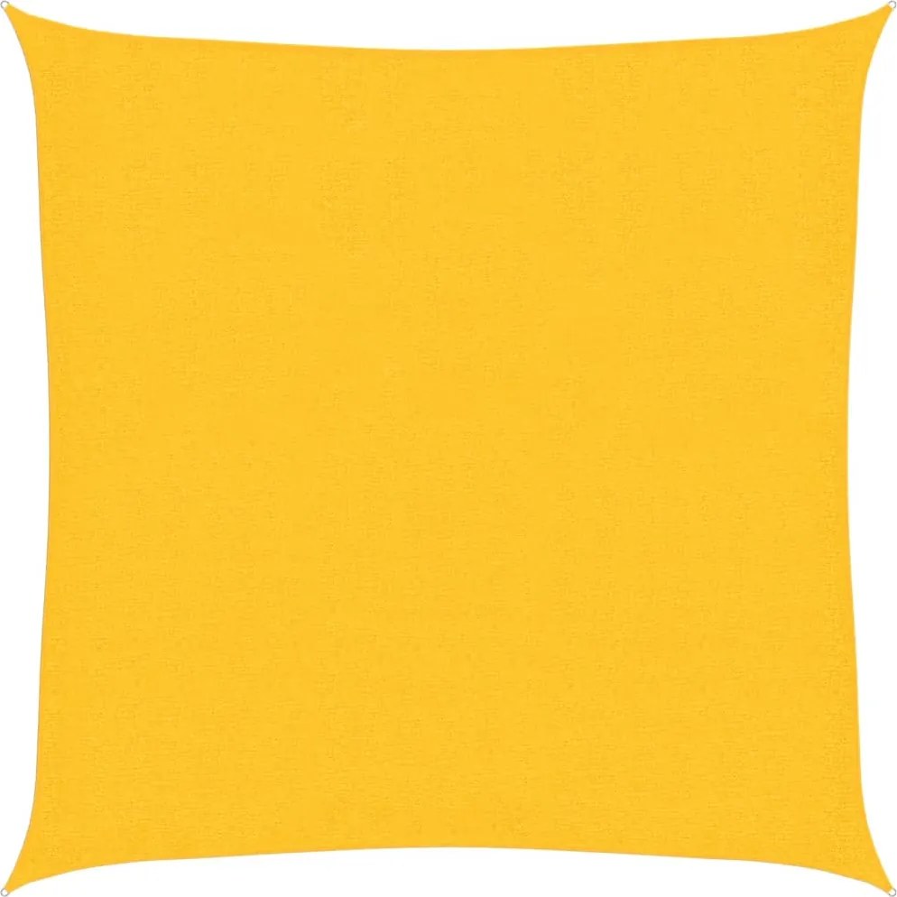 vidaXL sárga HDPE napvitorla 160 g/m² 2,5 x 2,5 m