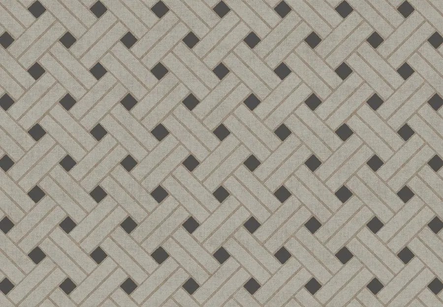Parato Cristiana Masi Vitalis Elan fekete-szürke geometrikus vlies tapéta – 32429