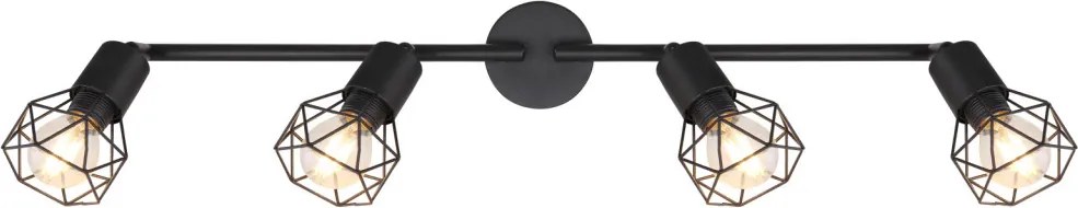 Spot Lámpák Fekete XARA I GLOBO-54802S-4
