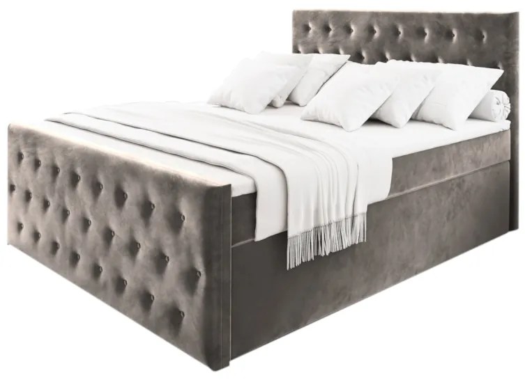 FENDI kárpitozott boxspring ágy, 160x200, casablanca 14