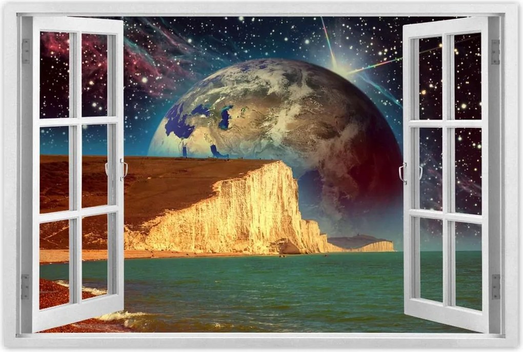 Poszterek 60x40 Bolygó a szikla mögött