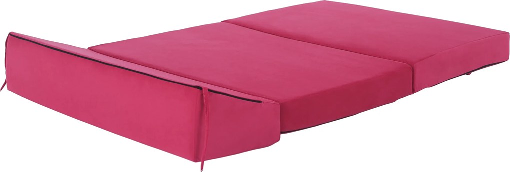 Összecsukható matrac/fotel, 2v1, rózsaszín magenta, VEDIS