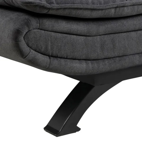 AIRI kihúzható kétüléses kanapé sötétszürke