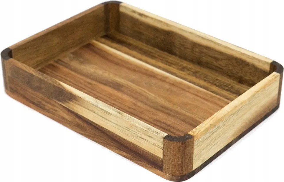 Barna Fa Tálca 24x17cm Akácfa 25 Akácfa