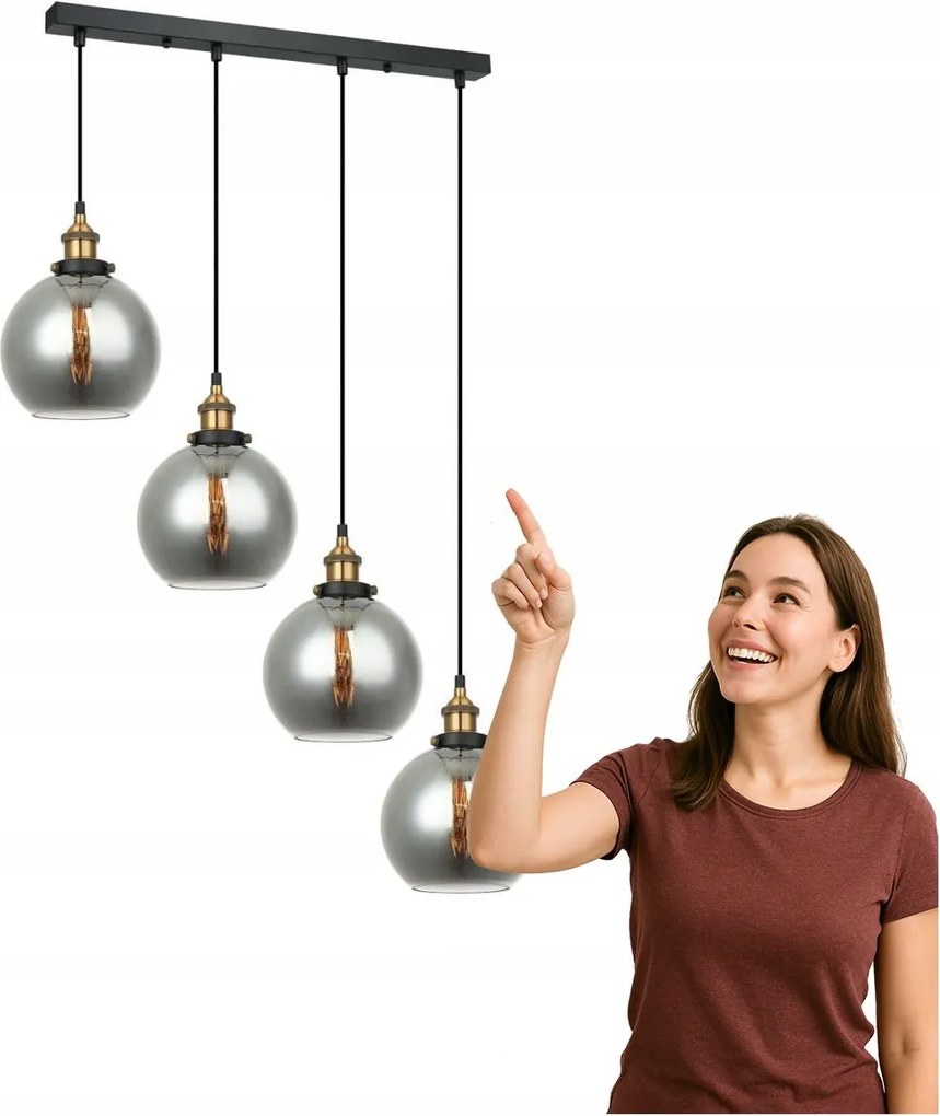 Cardena függőlámpa MDM-4330/4 Gd+sg Italux