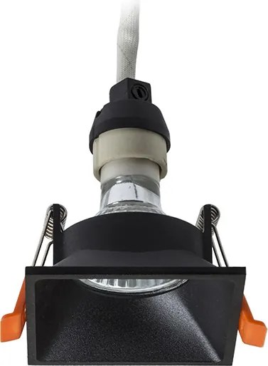 RENDL ZURI SQ zápustná černá 230V GU10 35W