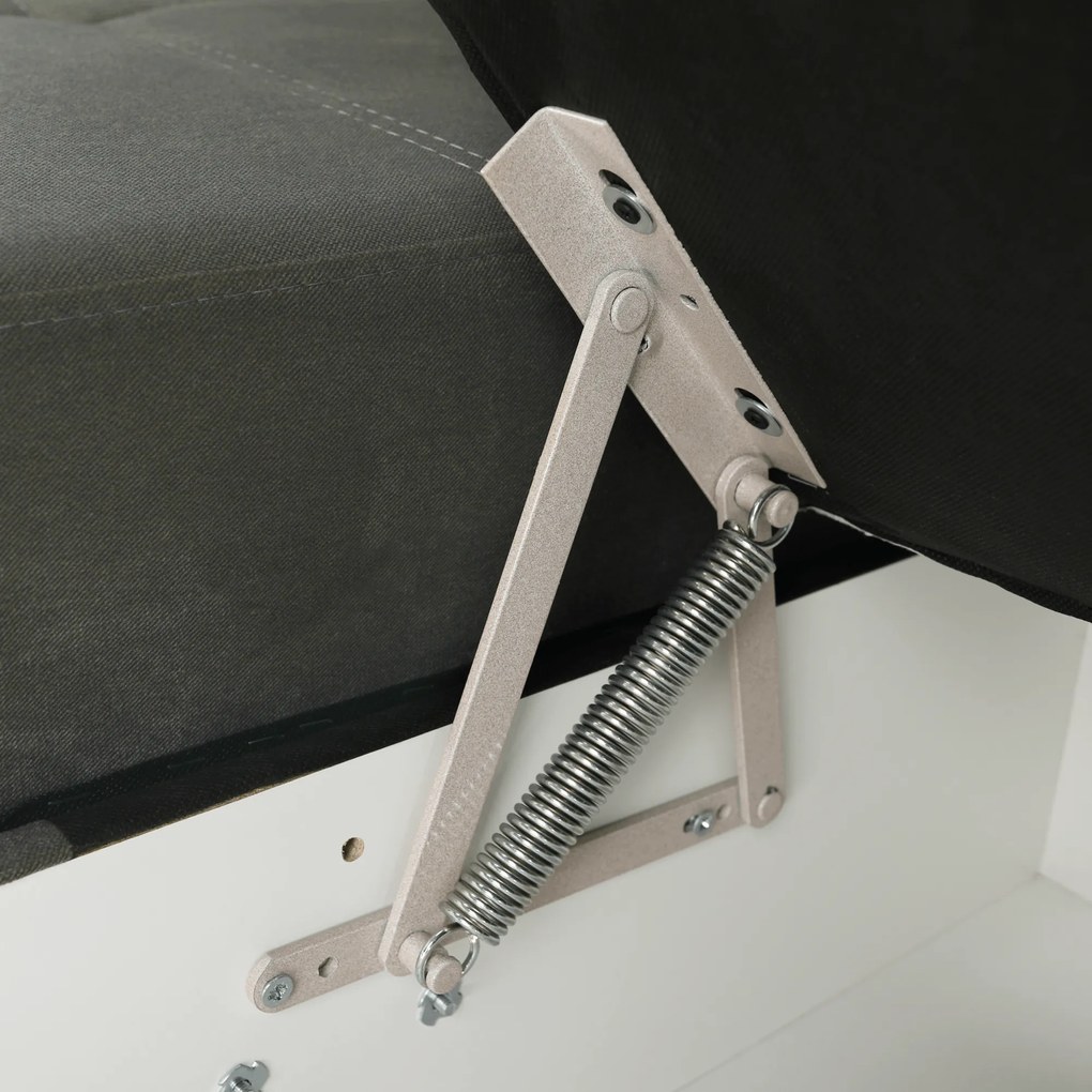 Ülőgarnitúra, szürkésbarna taupe, jobbos, LAMORA U