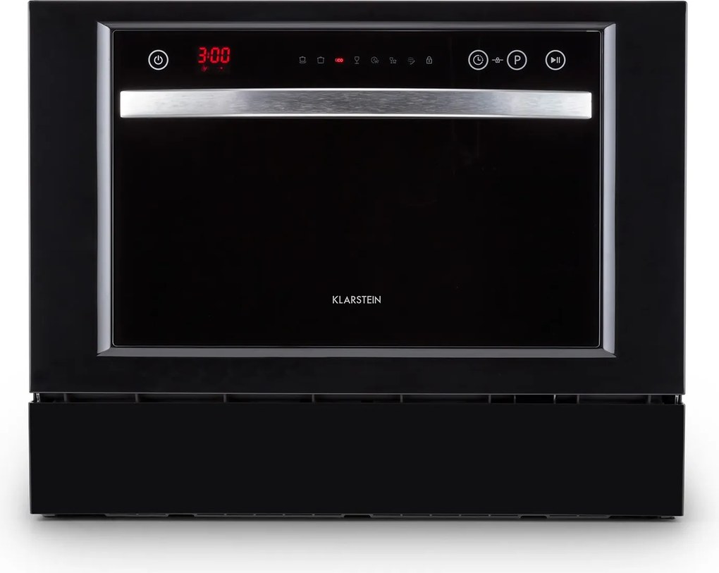 Klarstein Amazonia 6 Luminance, asztali mosogatógép, 1380 W, 6 teríték, F energiahatékonysági osztály