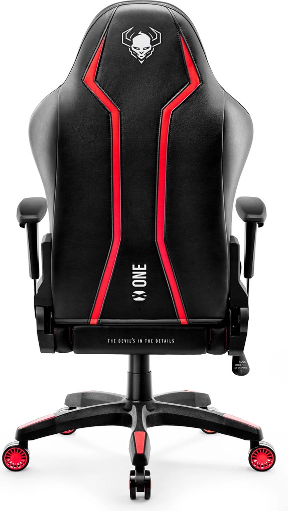 Gamer szék műbőr King Size, fekete-piros: Diablo X-One 2.0