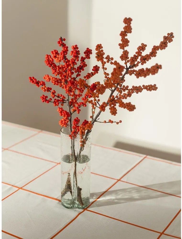 Üveg kézzel készített váza (magasság 24 cm) Tubu – noo.ma