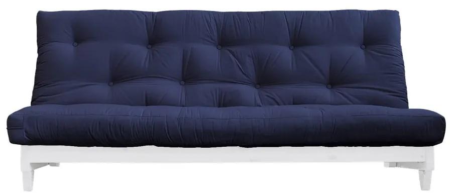 Fresh White/Navy kék kinyitható kanapé - Karup Design
