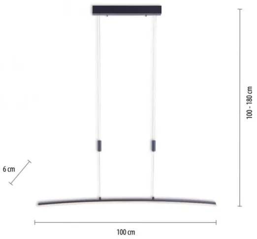 Paul Neuhaus 2530-13 - LED Dimmelhető csillár zsinóron JANINA LED/27W/230V