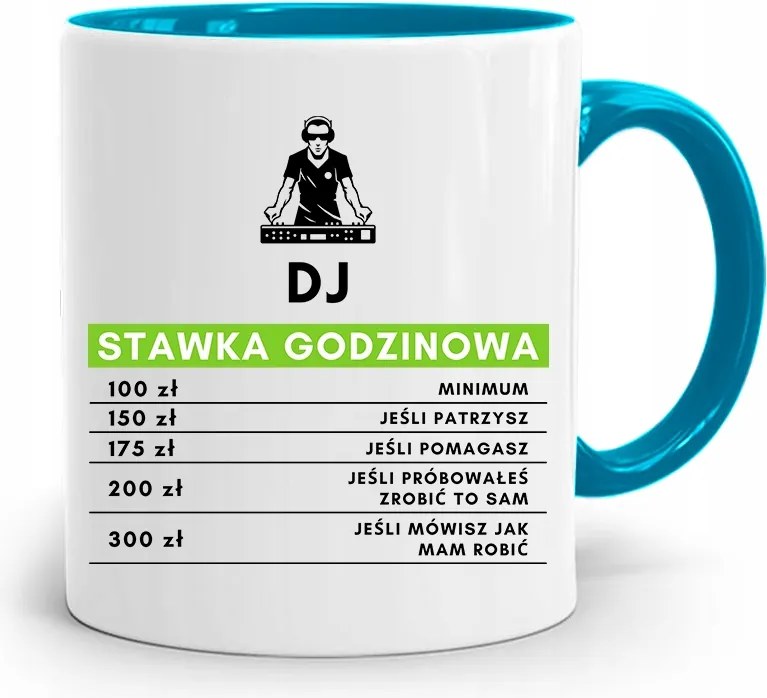 Dja Zene Bögre Kék Óradíj Nyomtatott Fényképpel