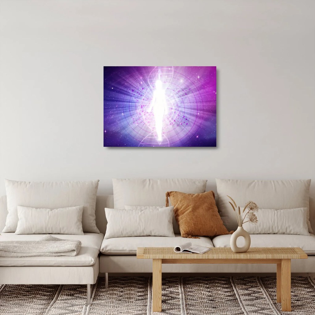 Absztrakt kép - Nő (üvegen) (70x50 cm)