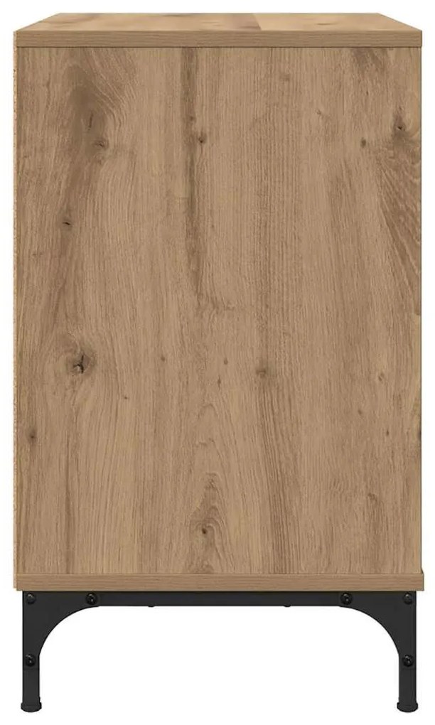 Éjjeli asztal fiókkal kézműves tölgy 63.5 x 36 x 61 cm Faanyag