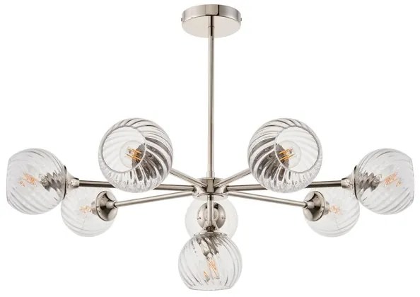 Endon 104051 - ALLEGRA rúdcsillár 8xE14/7W/230V, fényes króm