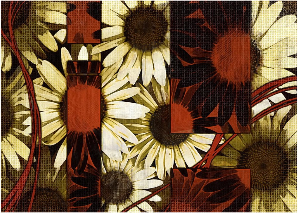 Virágok képe (70x50 cm)