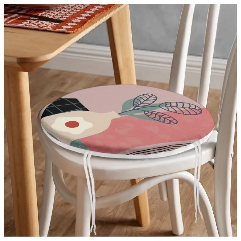 Székpárna ø 42 cm Illustrated Flower – Mila Home