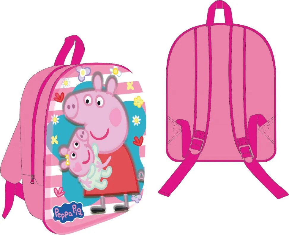 Peppa malac Evie 3D hátizsák, táska 30 cm