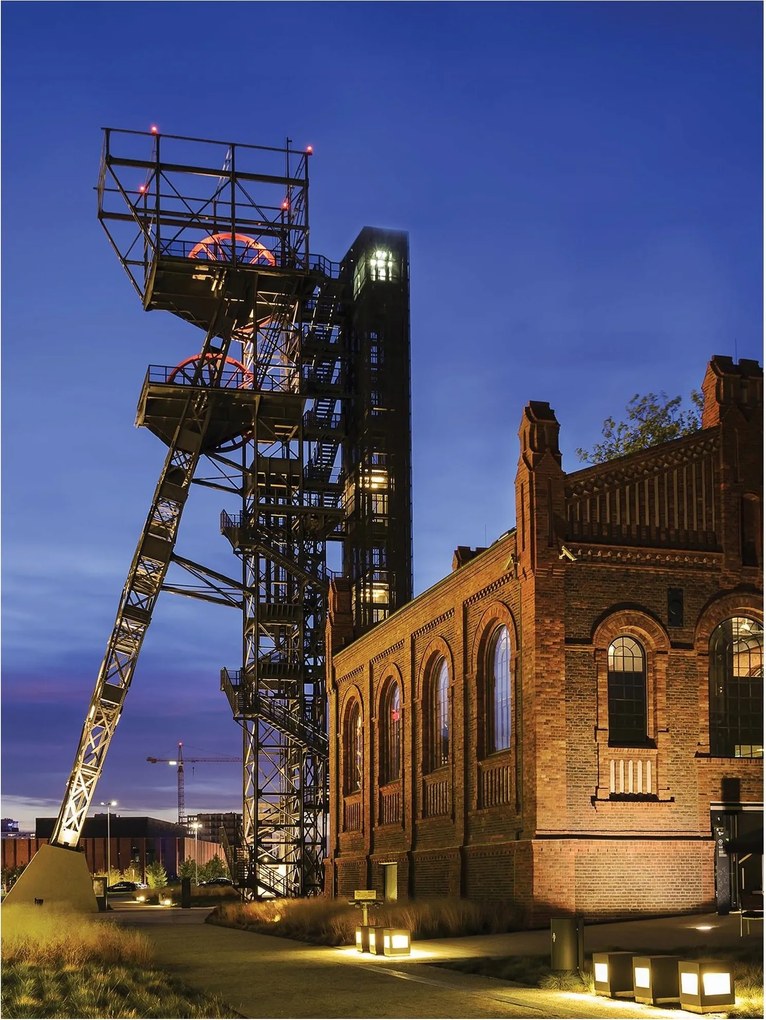 Fotótapéta Ipari város építészete alkonyatkor 184x254 +ragasztó