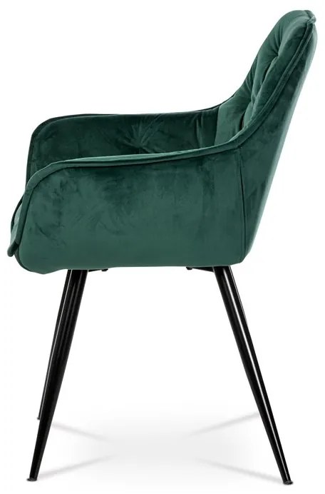 Zöld Bársony Étkezőszék. DCH-421 GRN4