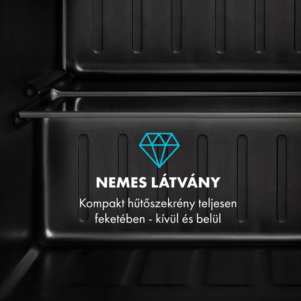 Klarstein Obsidian, hűtőszekrény, 46 l, zöldségrekesz
