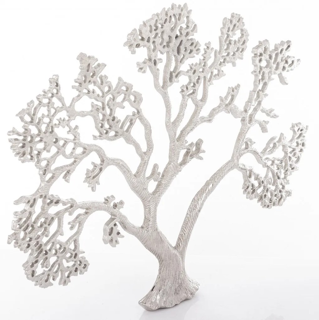 Loyd design rusztikus ezüst életfa fém falra szerelhető faldekoráció 45x59x2,5cm