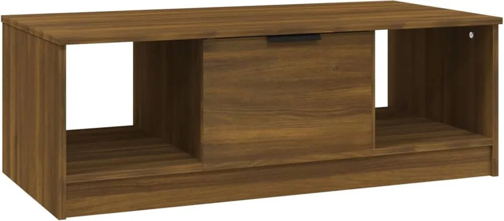 vidaXL barna tölgyszínű szerelt fa dohányzóasztal 102 x 50 x 36 cm