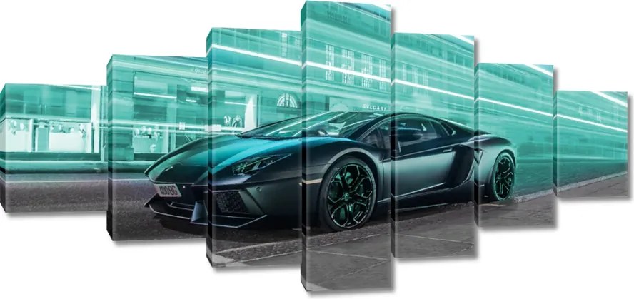 Vászonkép 210x100 Szuper autó Türkiz