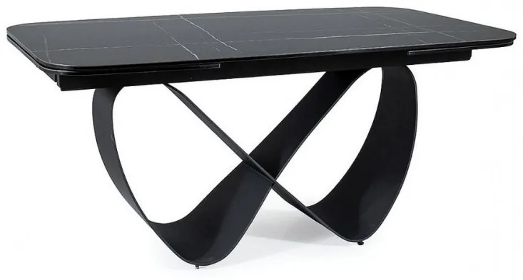 Infinity bővíthető étkezőasztal kerámia fekete 160-240 cm