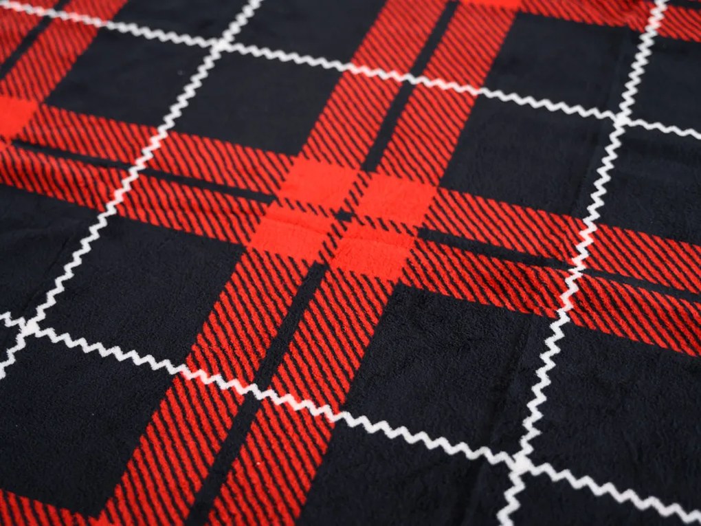 Mikroplüss ágyneműhuzat ALBURY piros Ágyneműhuzat mérete: 70 x 90 cm | 140 x 220 cm