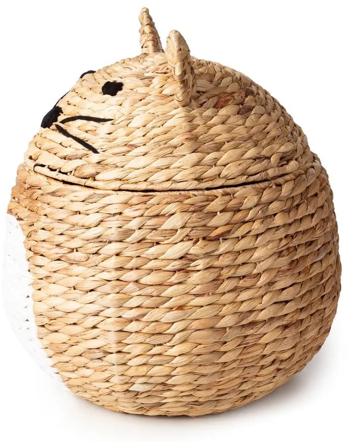 Natúr színű vízijácint játéktároló kosár ø 40x43 cm Cat – Compactor