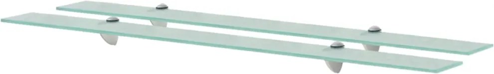 vidaXL 2 db lebegő üvegpolc 100 x 20 cm 8 mm