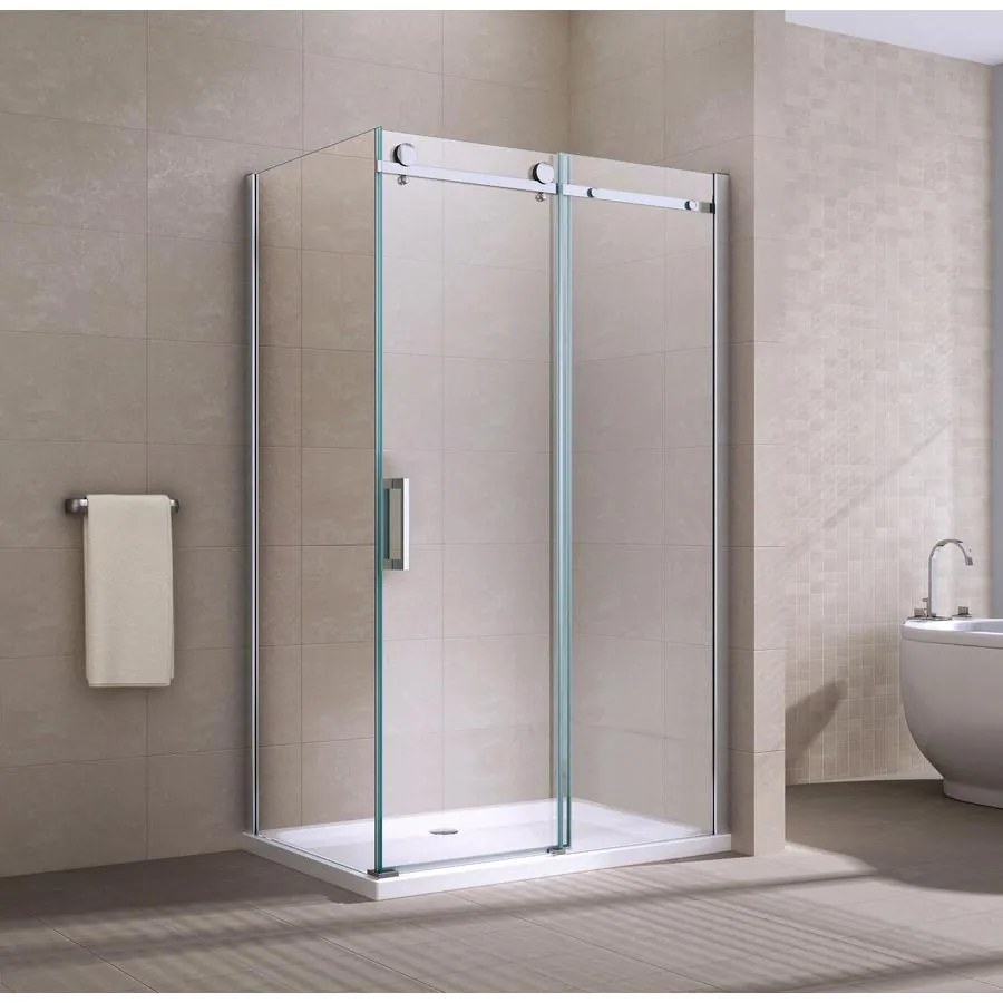 Milano Duo zuhanykabin 80x120, 195cm, 8mm, NANO