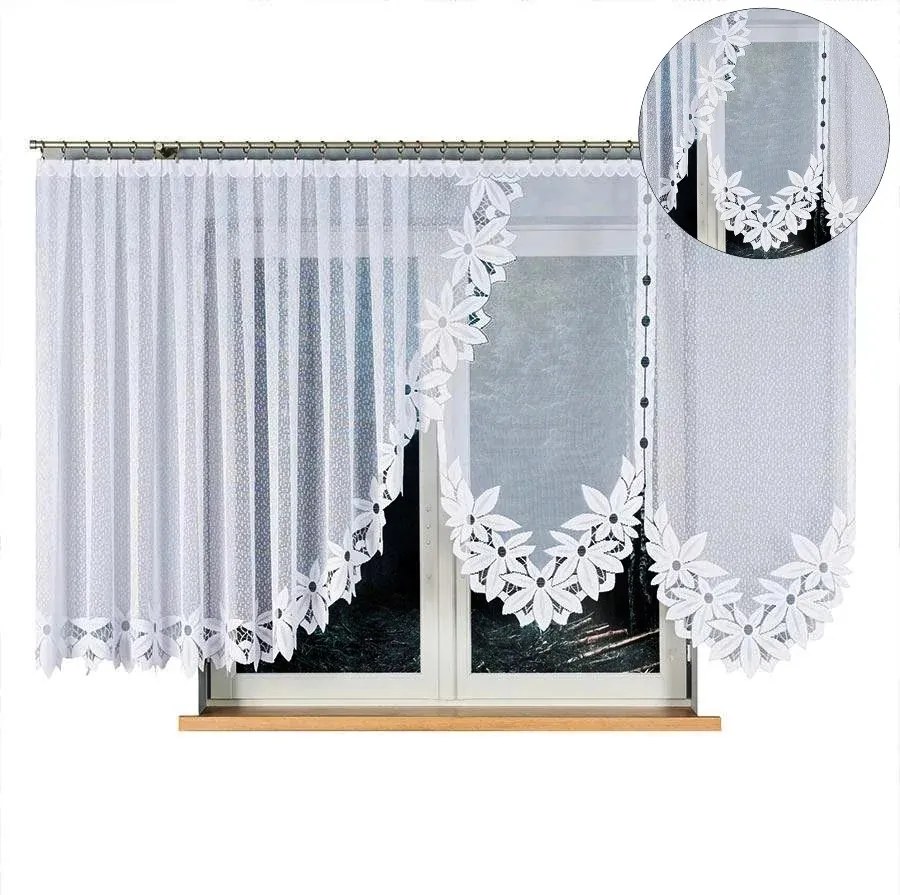 Függöny Panellel Jacquard Nappali Konyha Kész 400x150cm