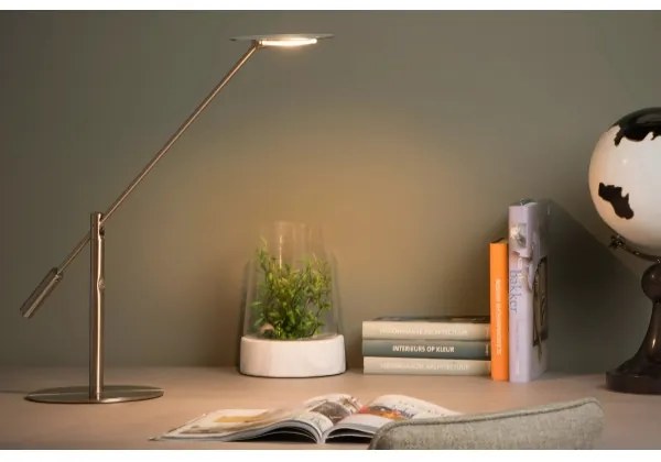 Lucide 19666/09/12 - LED Dimmelhető asztali lámpa ANSELMO LED/9W/230V króm