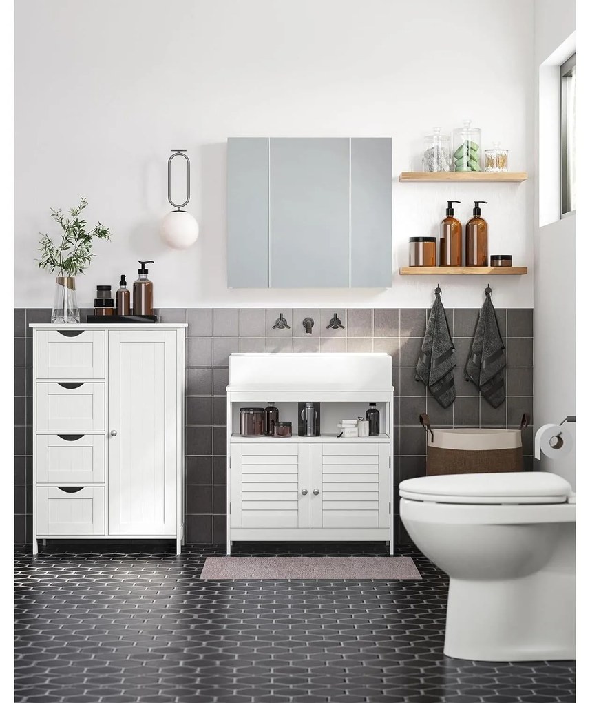 Mosogató alatti szekrény 60 x 30 x 60 cm, fehér