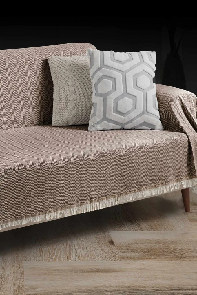 Lepedő, barna, 180×300 cm – TR602LDN1152